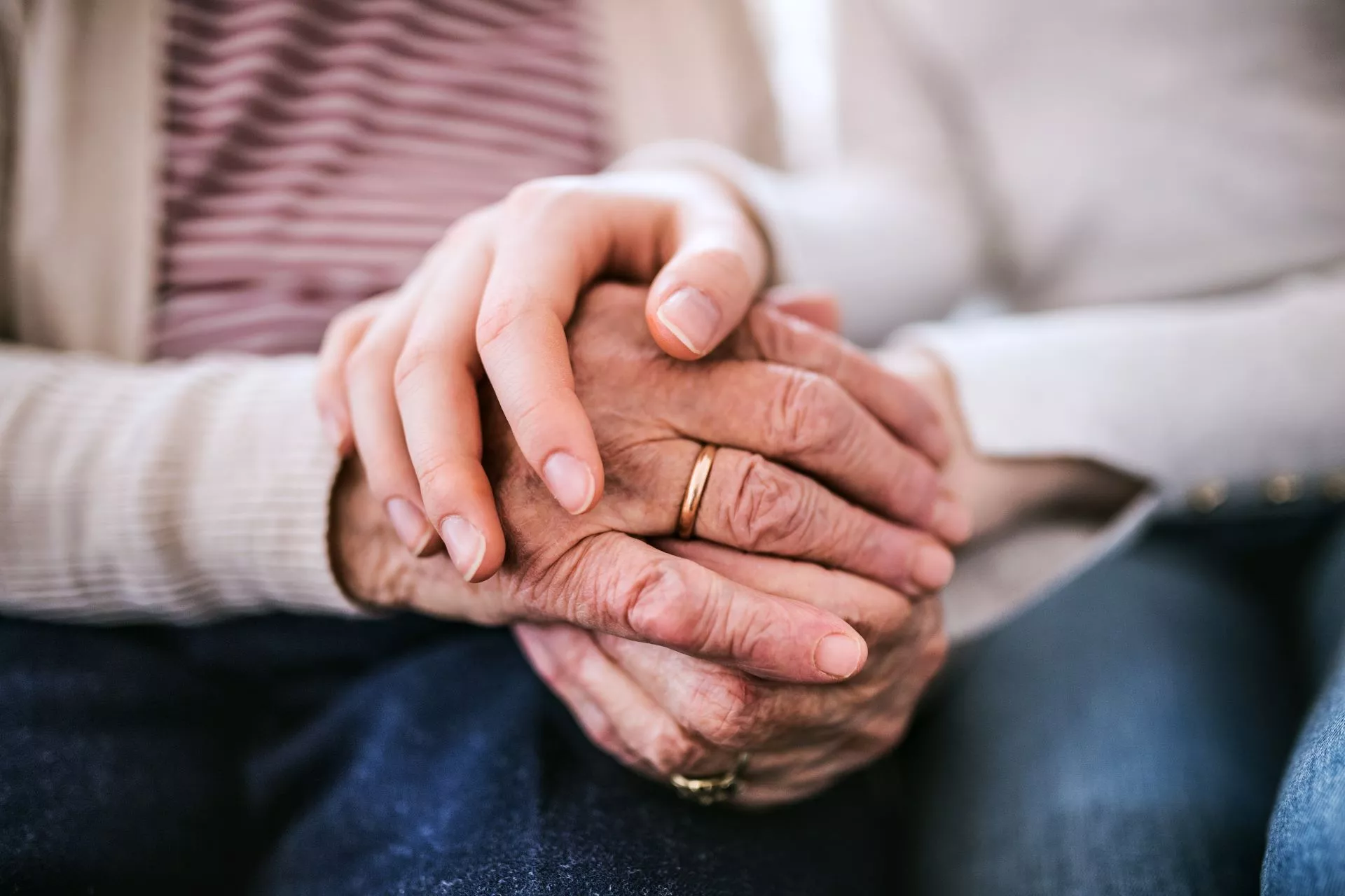 Generations connecting through caring touch