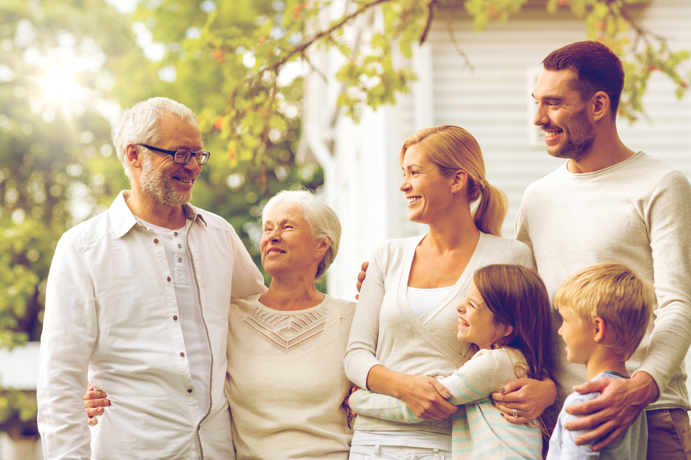 Multi-generational family sharing a moment together